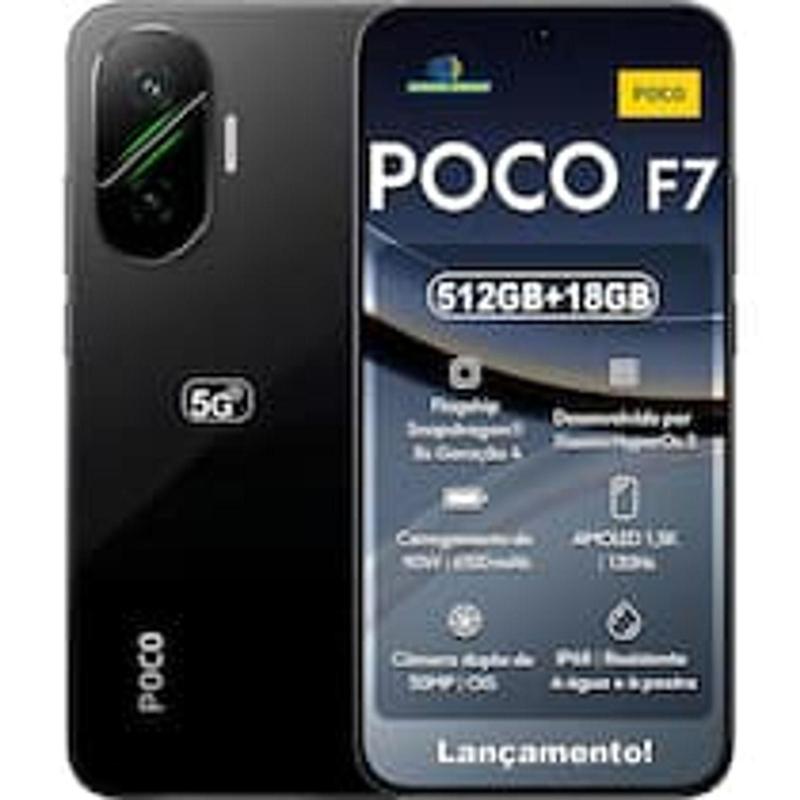 POCO F7 ブラック 12GB RAM 512GB Celular Xiaomi Poco F7 512/12GB RAM 5G 6.83
